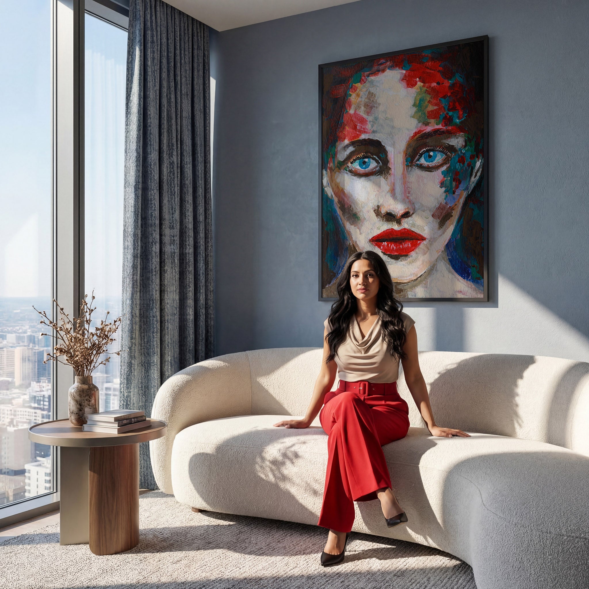 Contemporary Living Room Photo Mockup