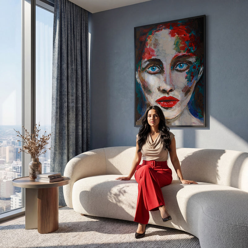 Contemporary Living Room Photo Mockup