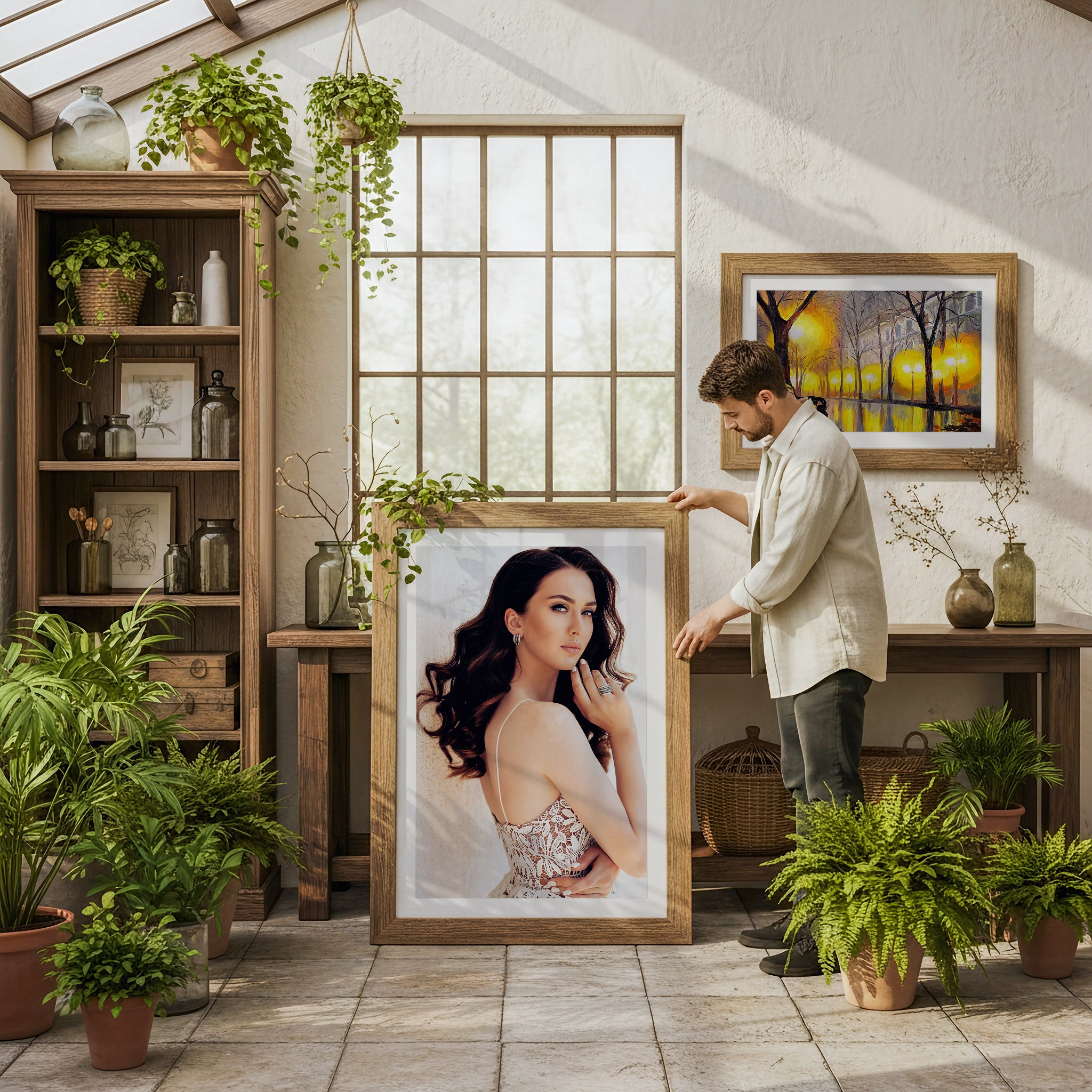 Greenhouse Home Office Photo Mockup