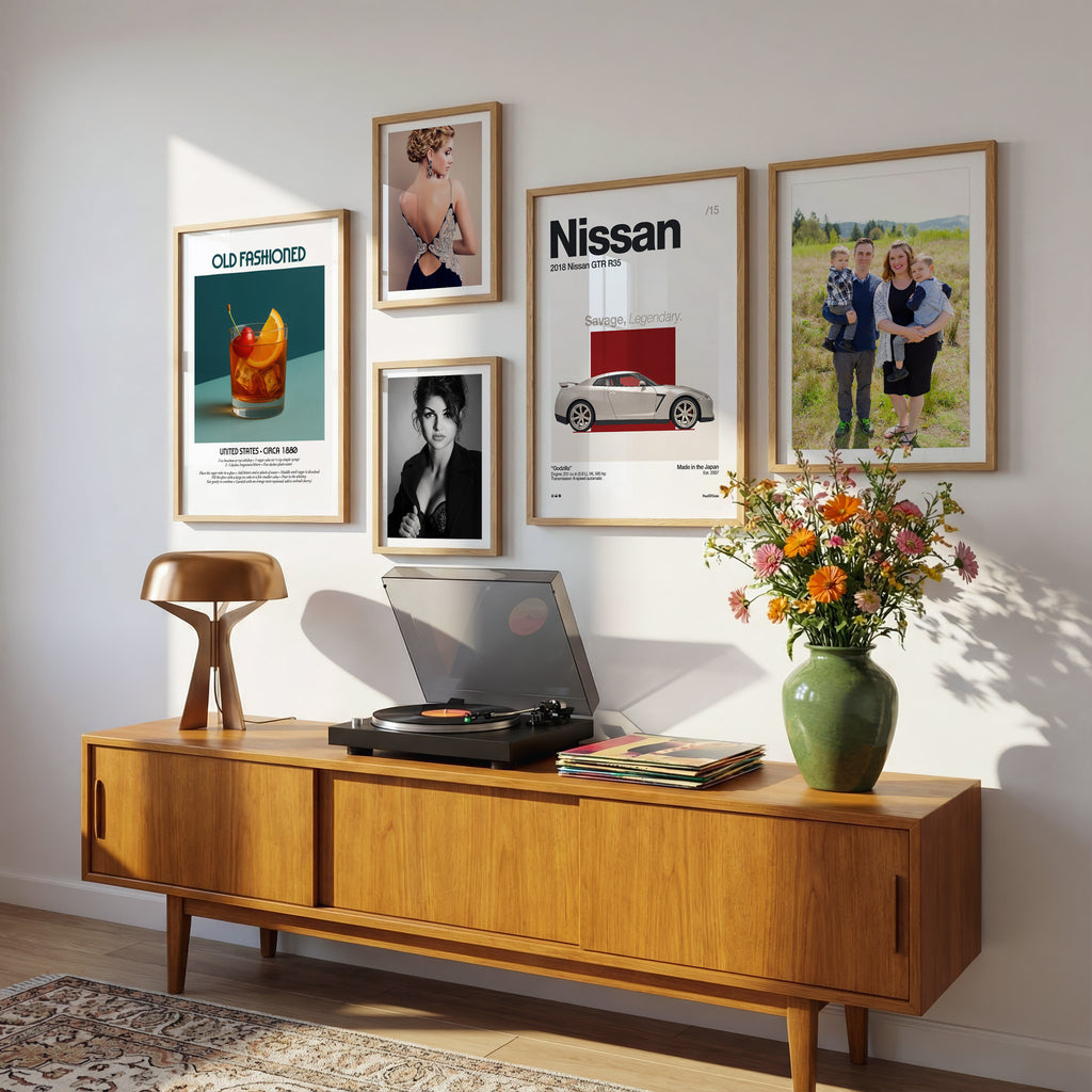 Mid-Century Modern Gallery Wall Photo Mockup