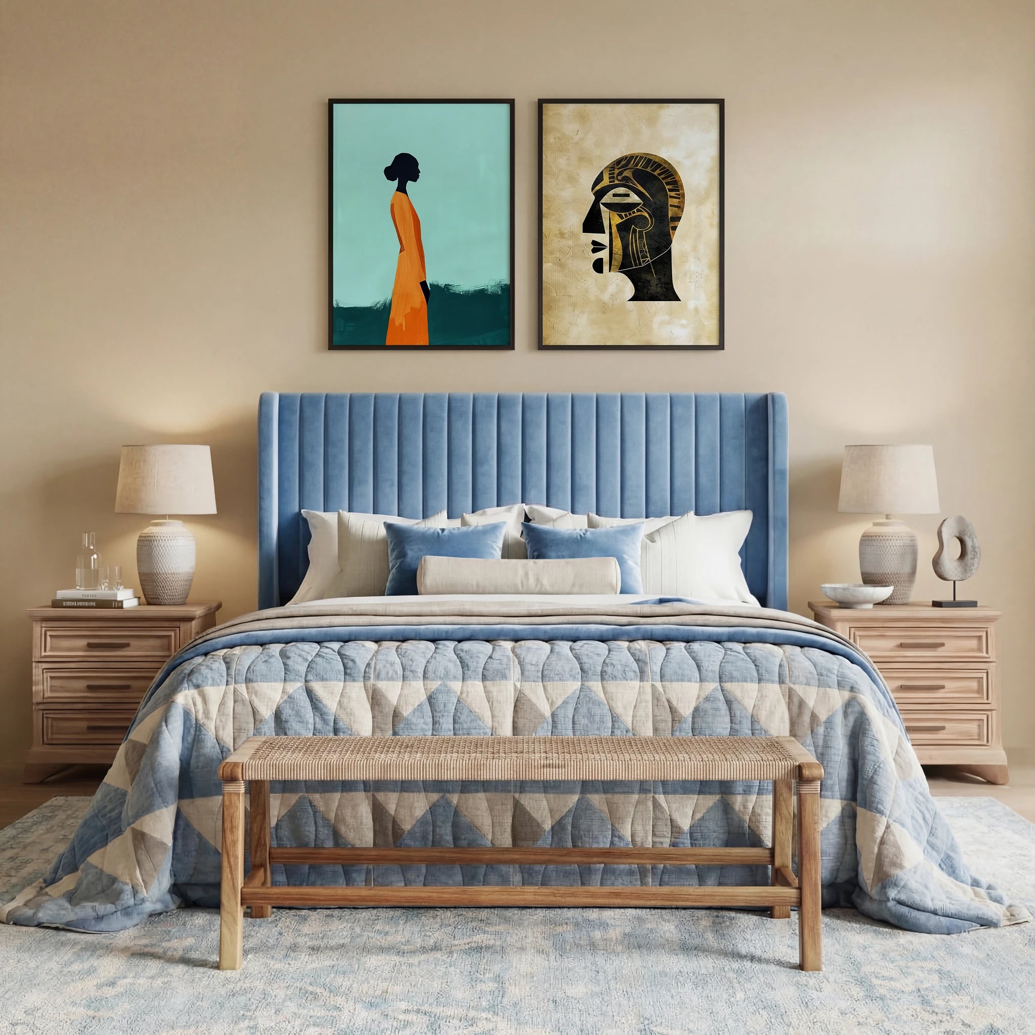 Contemporary Bedroom Photo Mockup