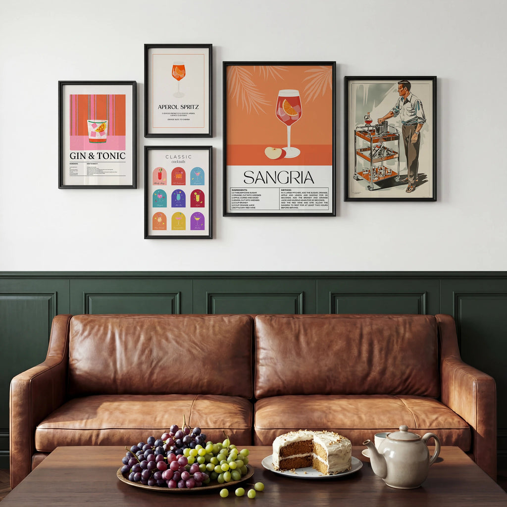 Contemporary Leather Sofa Photo Mockup