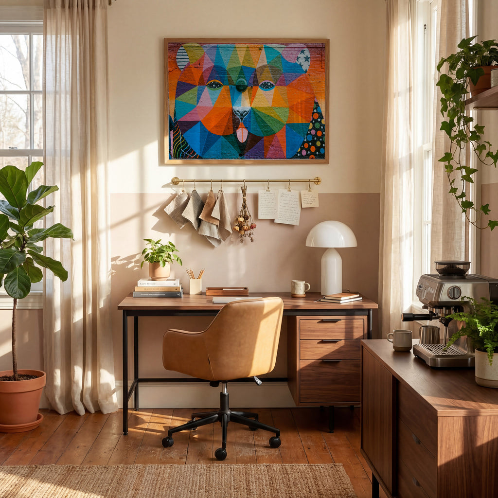 Contemporary Home Office Photo Mockup