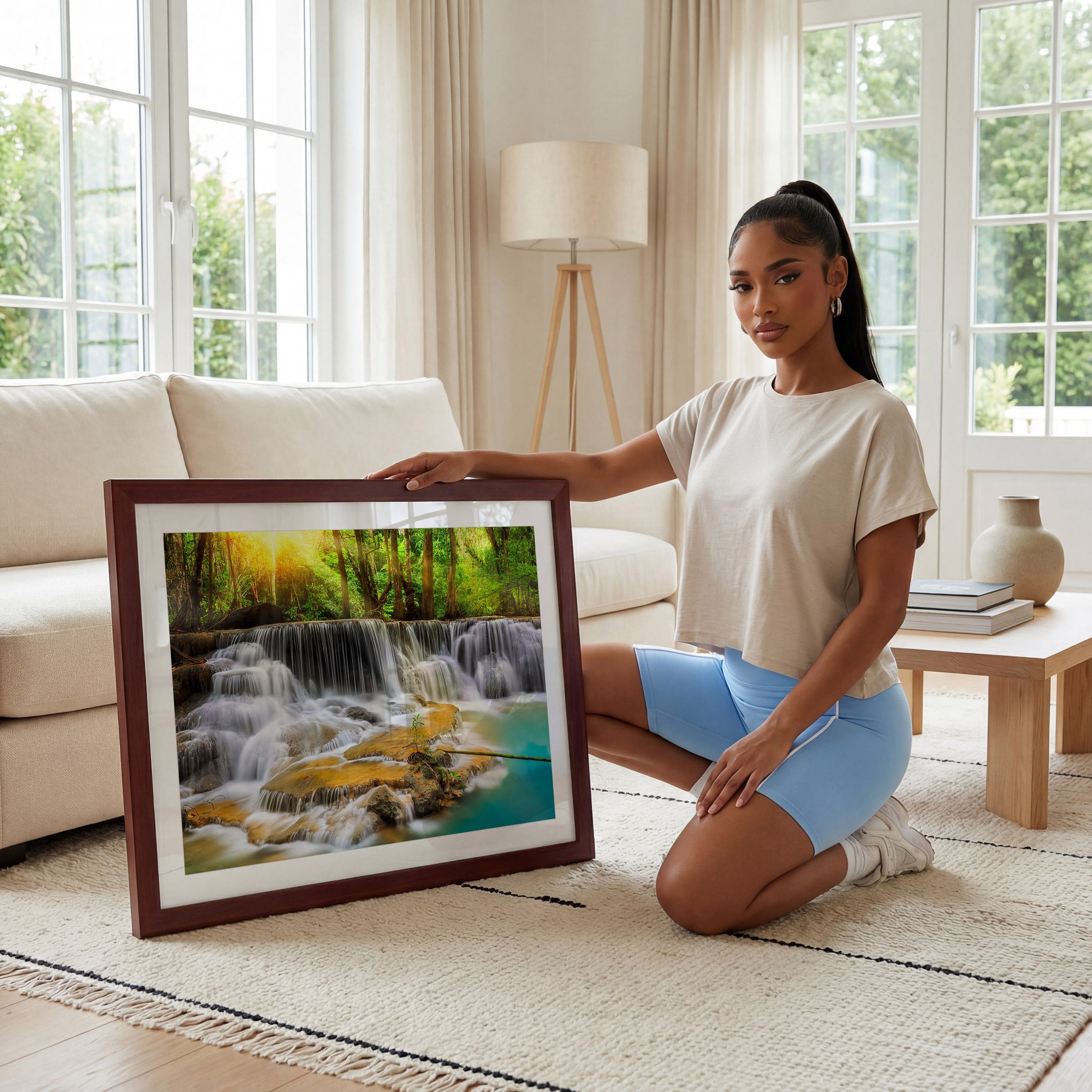 Minimalist Living Room Photo Mockup