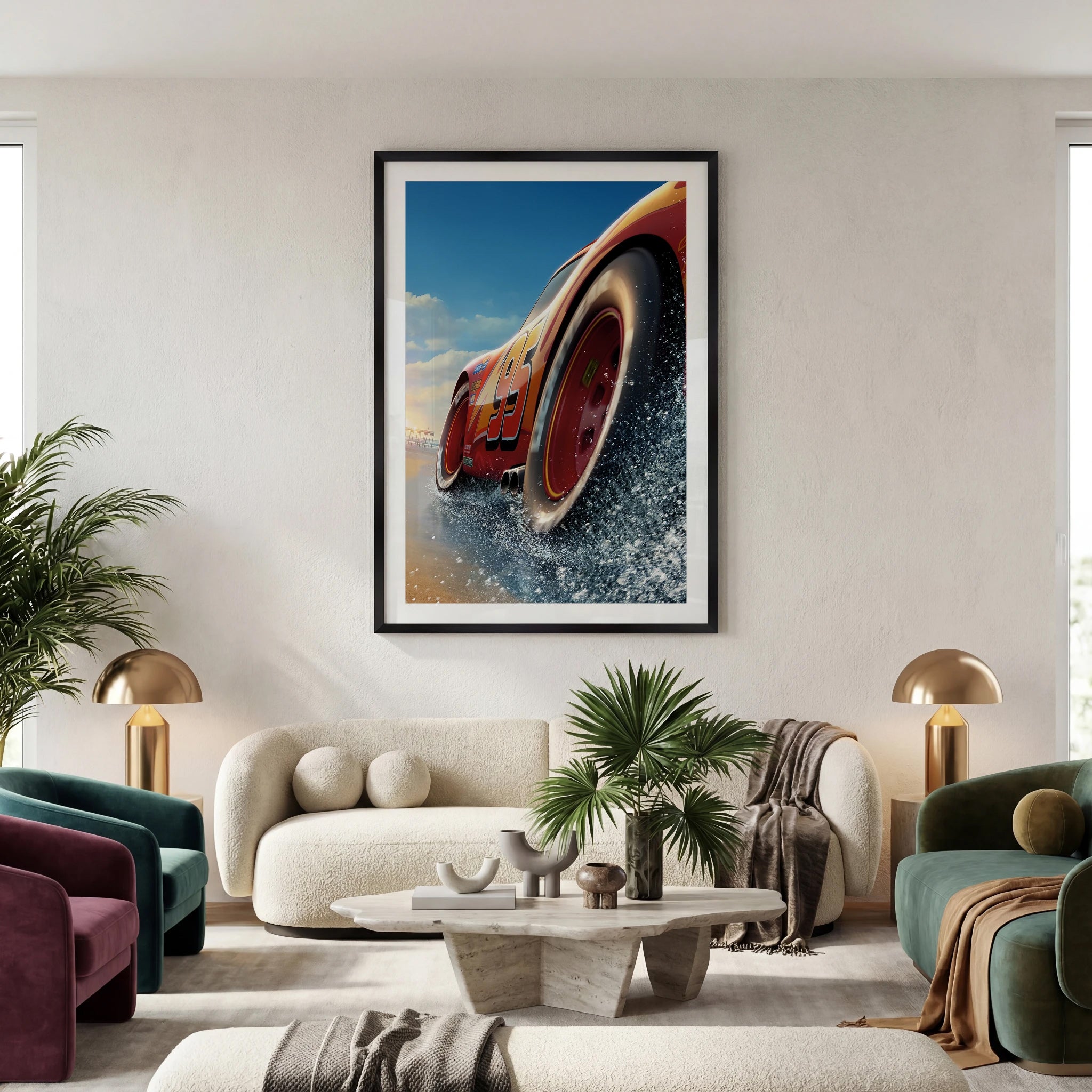 Organic Modern Living Room Photo Mockup