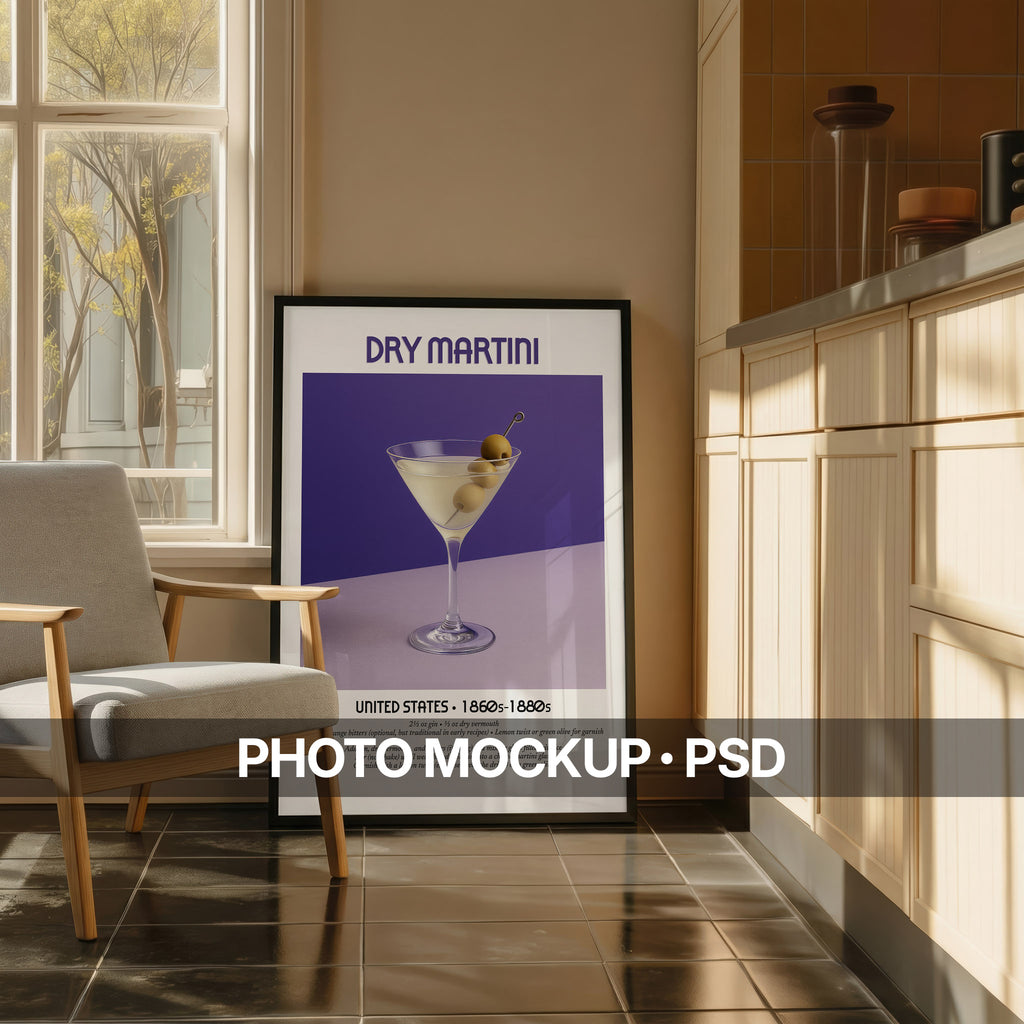 Minimalist Kitchen Photo Mockup