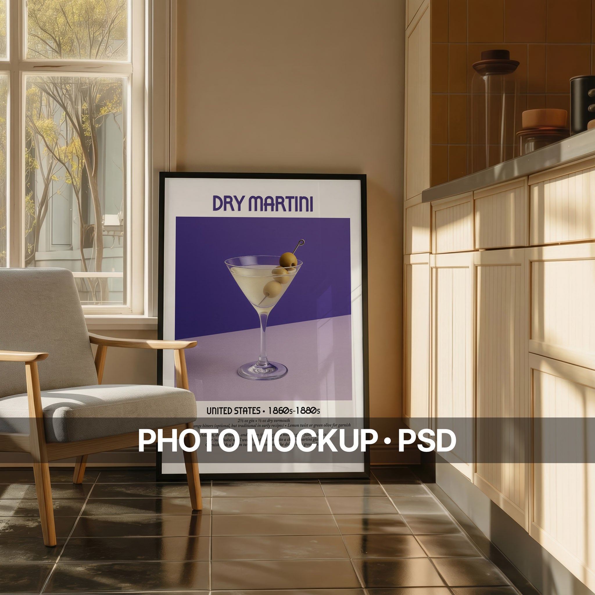 Minimalist Kitchen Photo Mockup