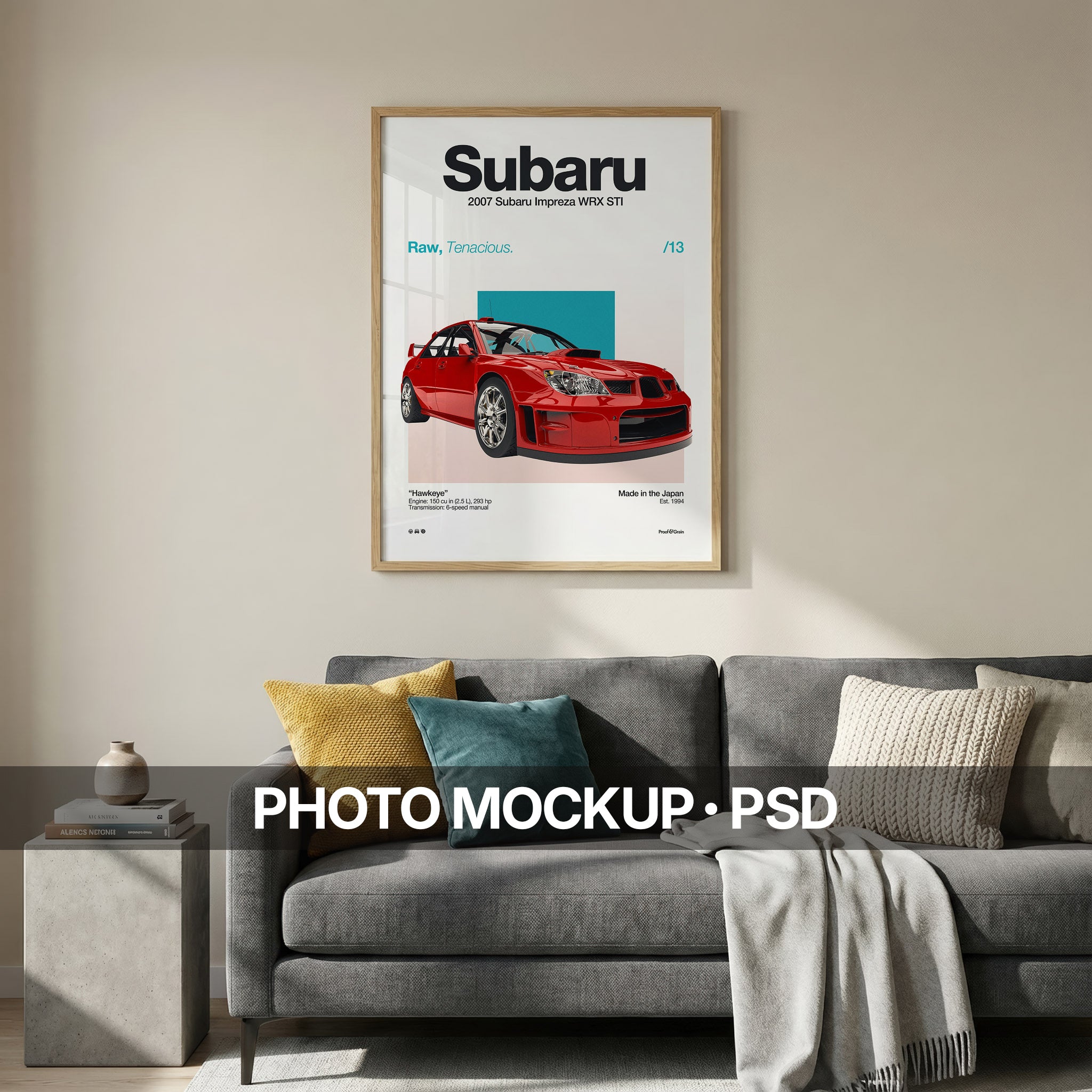Minimalist Living Room Photo Mockup