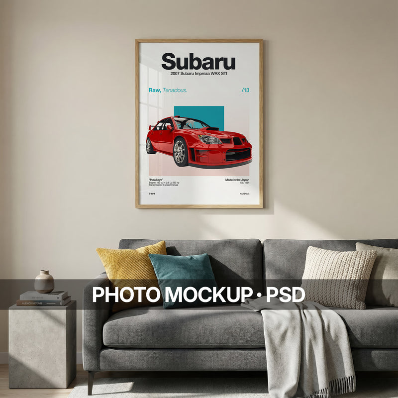 Minimalist Living Room Photo Mockup