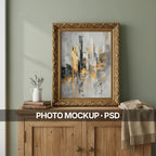 Rustic Shelf Photo Mockup