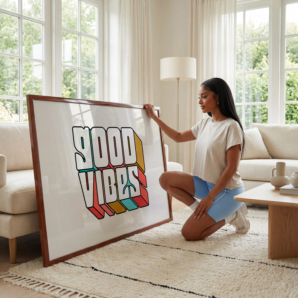 Minimalist Living Room Photo Mockup