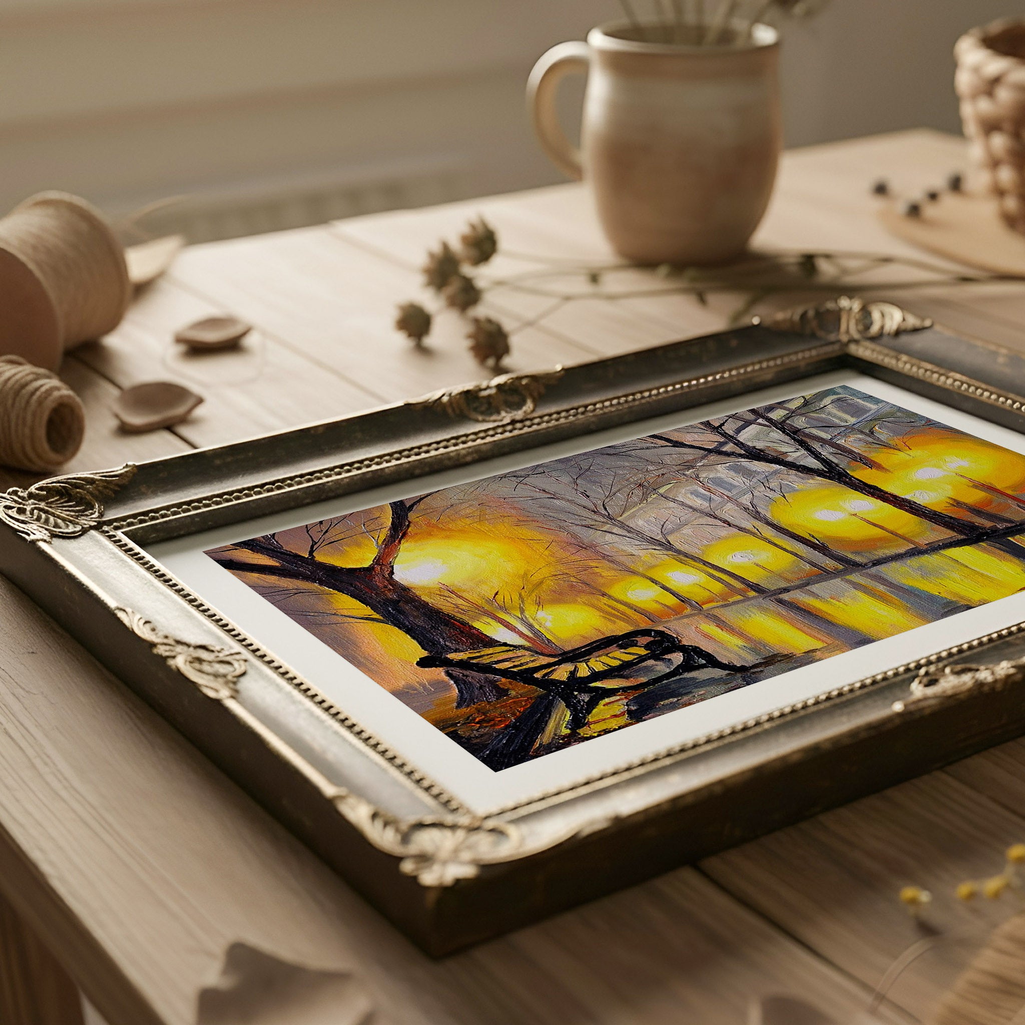 Rustic Studio Frame Photo Mockup