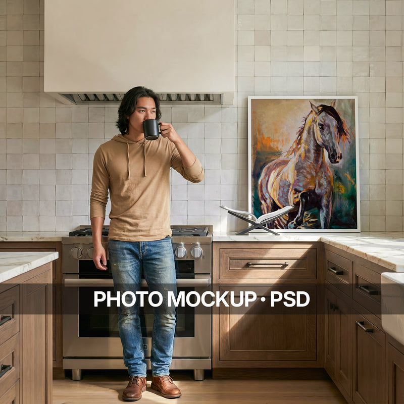 Rustic Kitchen Photo Mockup