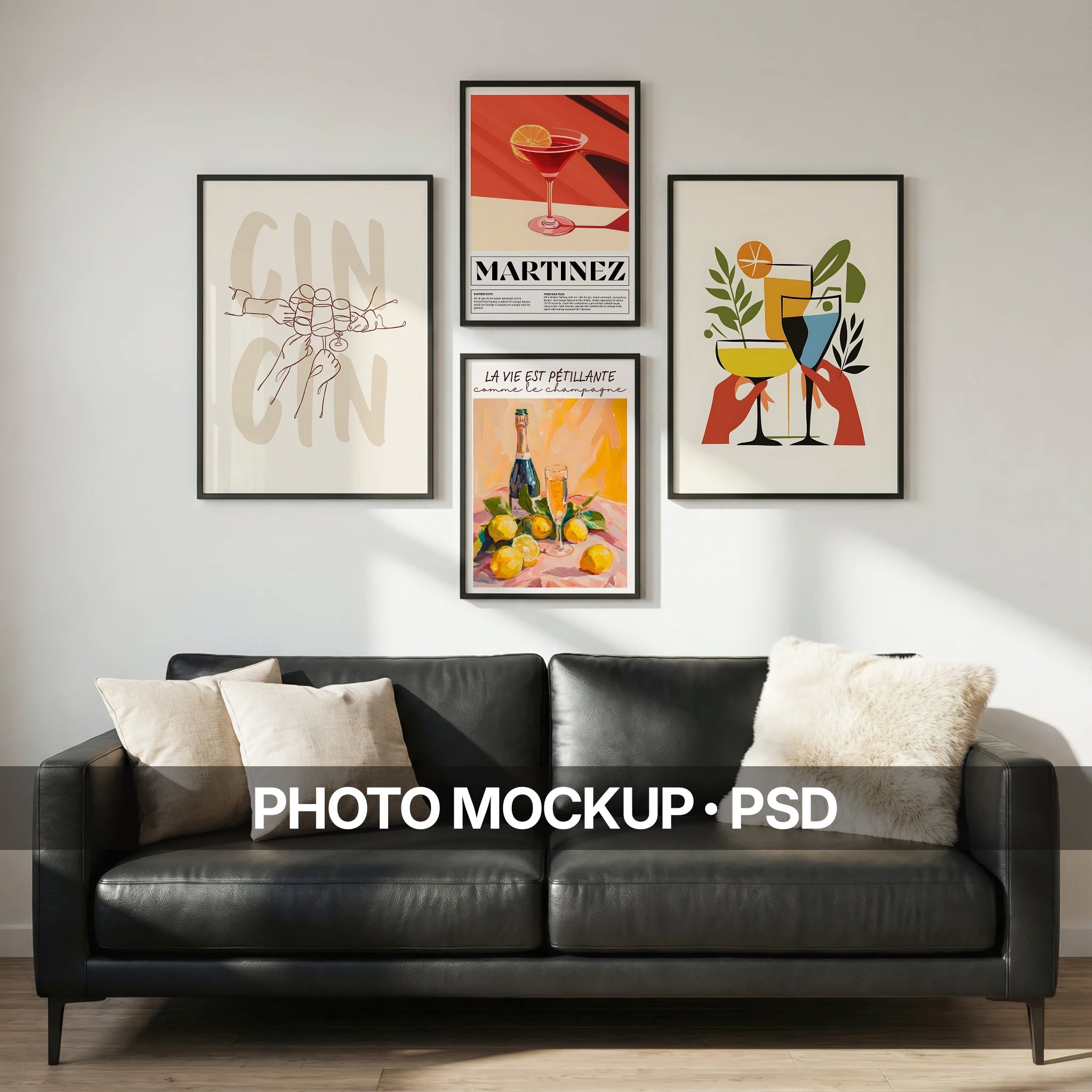 Minimalist Gallery Wall Photo Mockup