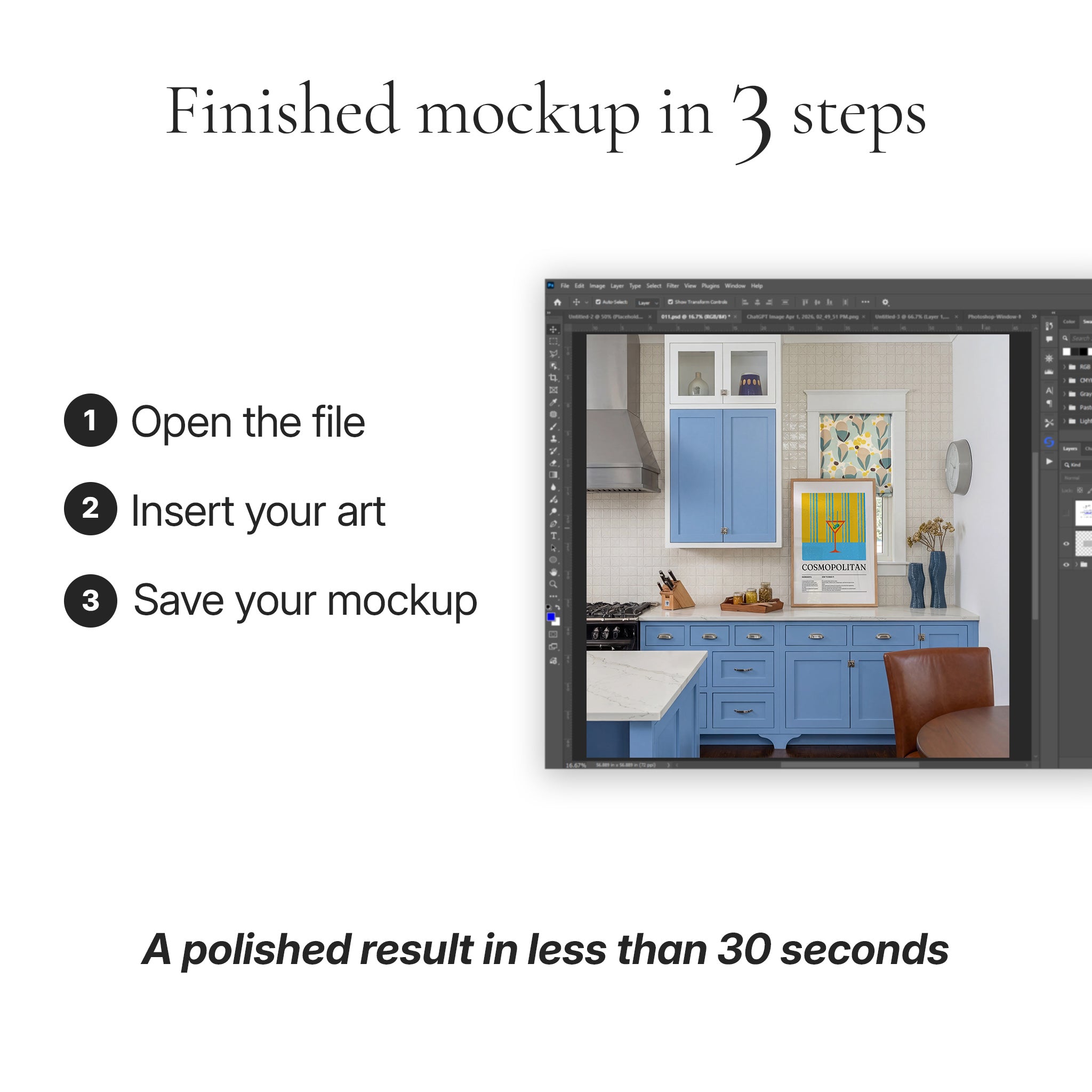 Traditional Kitchen Photo Mockup