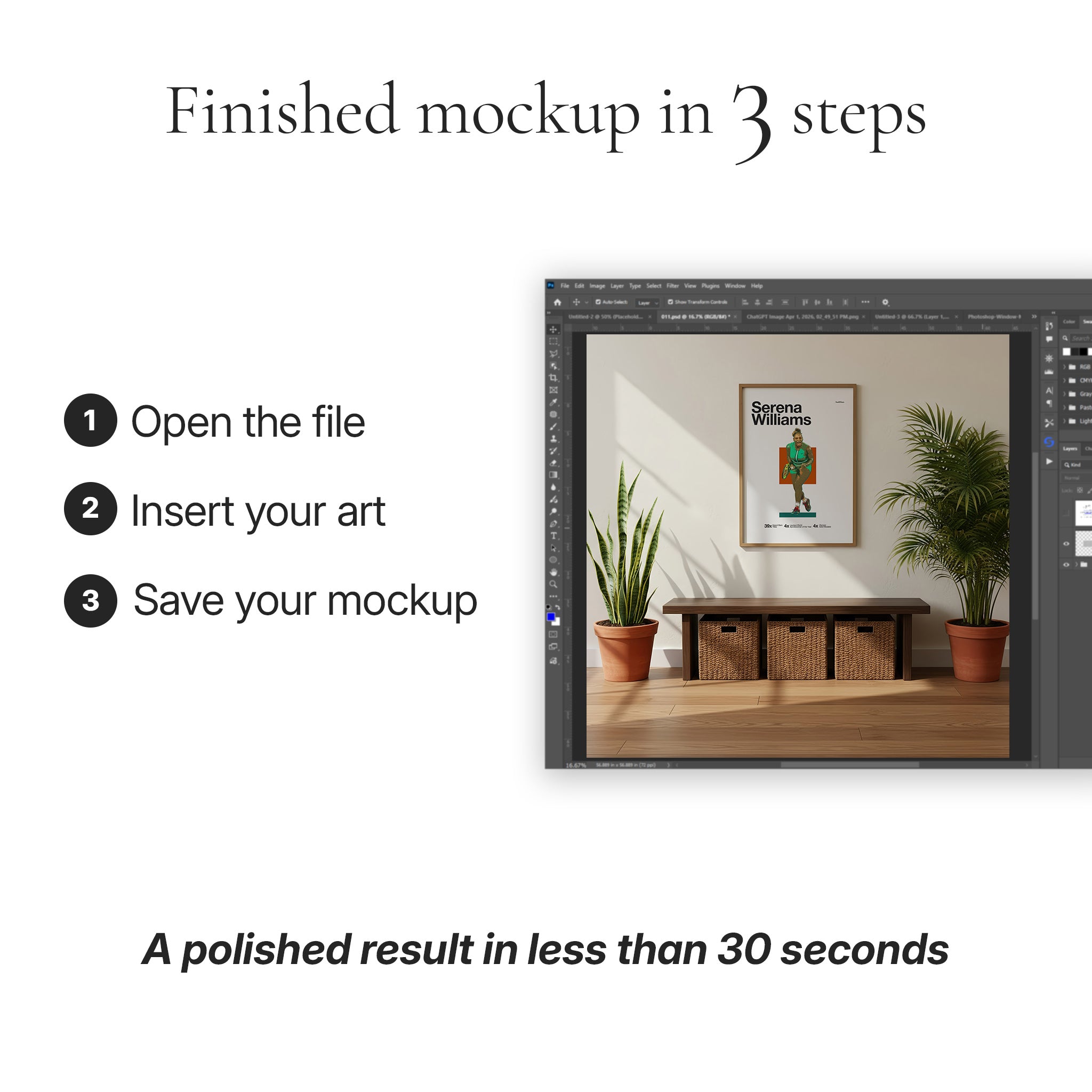 Minimalist Entryway Photo Mockup