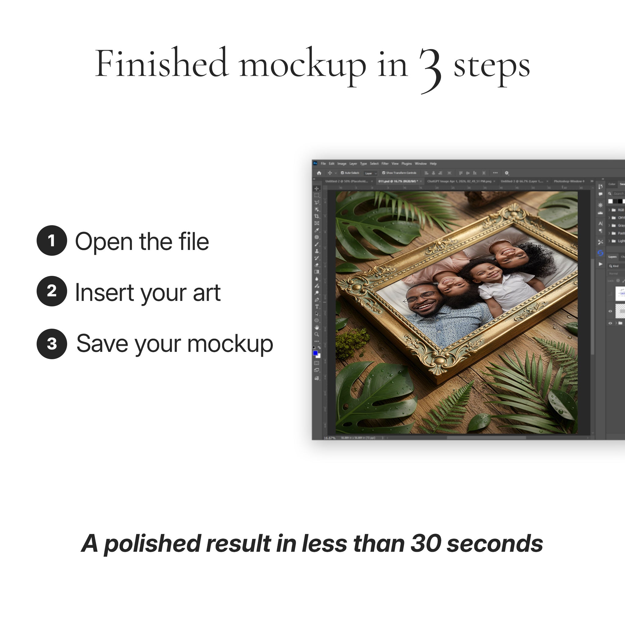 Tropical Countertop Photo Mockup