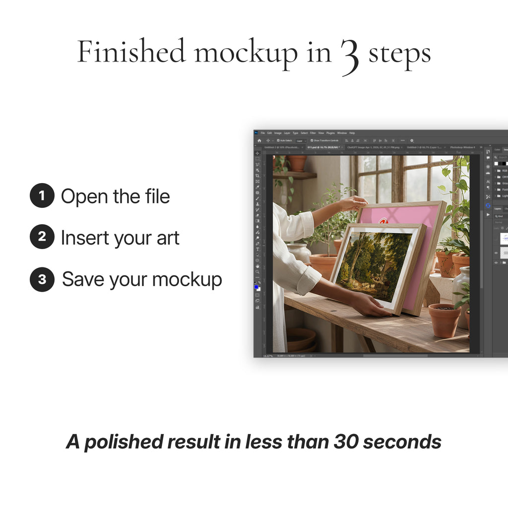 Greenhouse Studio Photo Mockup