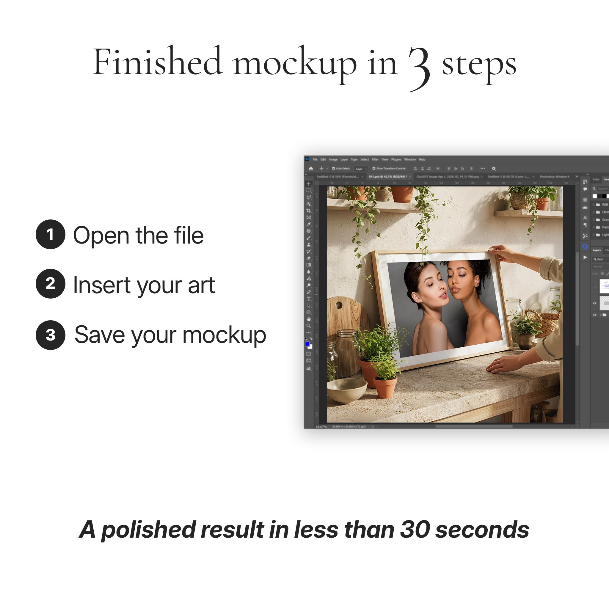 Greenhouse Kitchen Photo Mockup