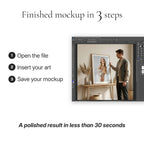 Japandi Living Room Photo Mockup