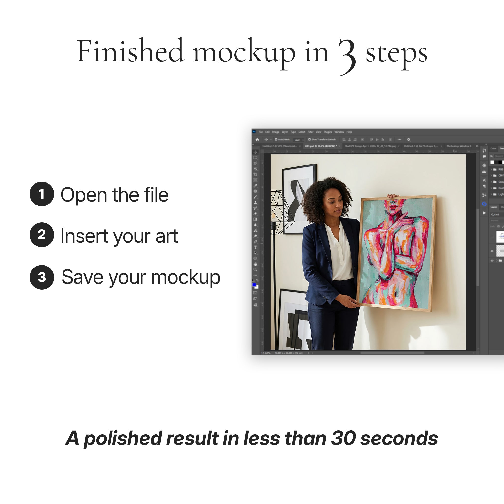 Minimalist Closeup Photo Mockup