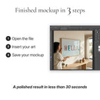 Organic Modern Living Room Photo Mockup