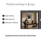 Minimalist Dining Room Photo Mockup