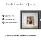 4-in-1 Minimalist Frame Photo Mockup
