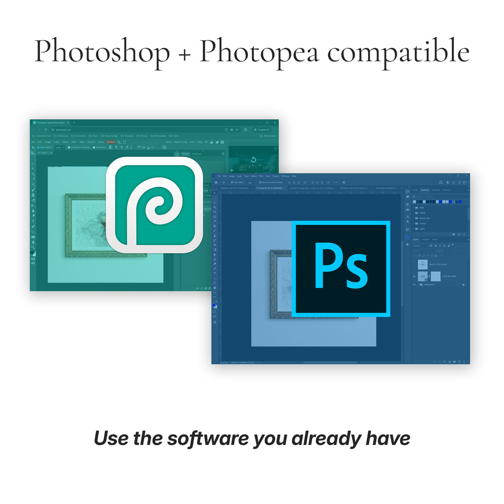 Ornate Frame Photo Mockup