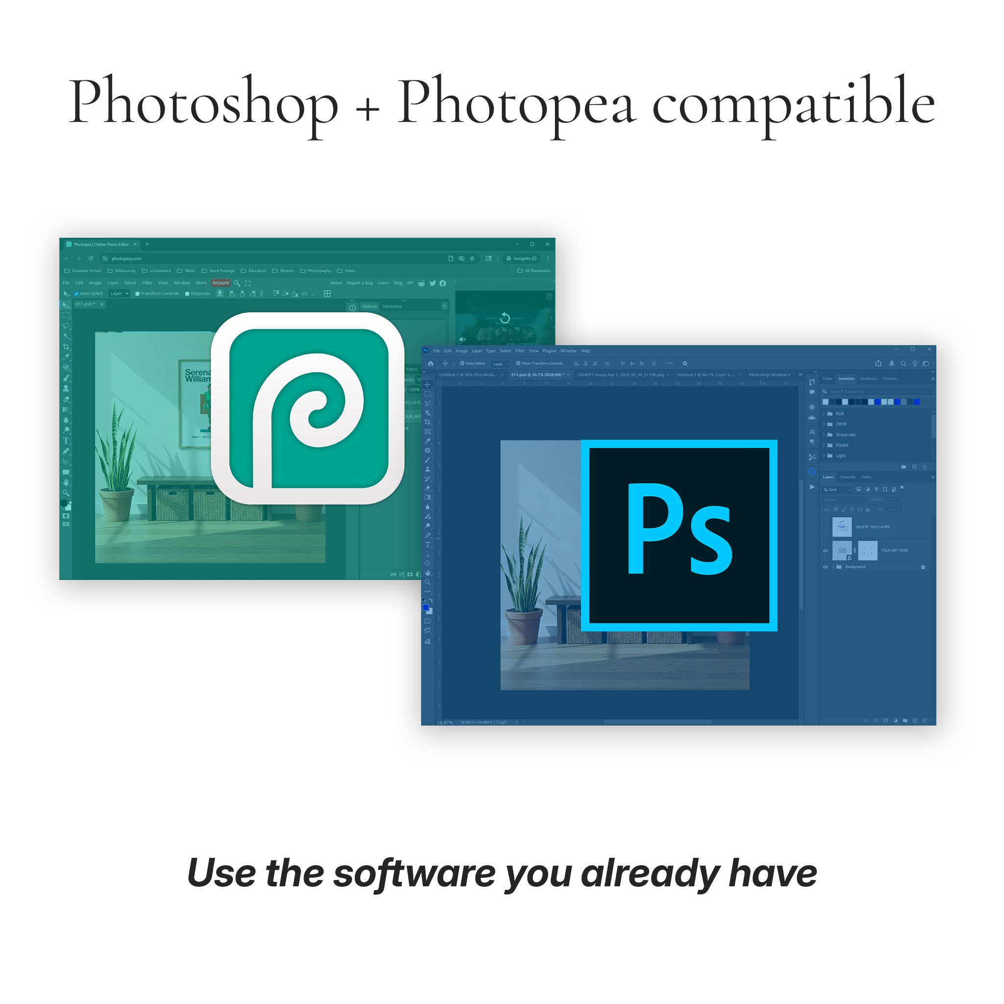 Minimalist Entryway Photo Mockup