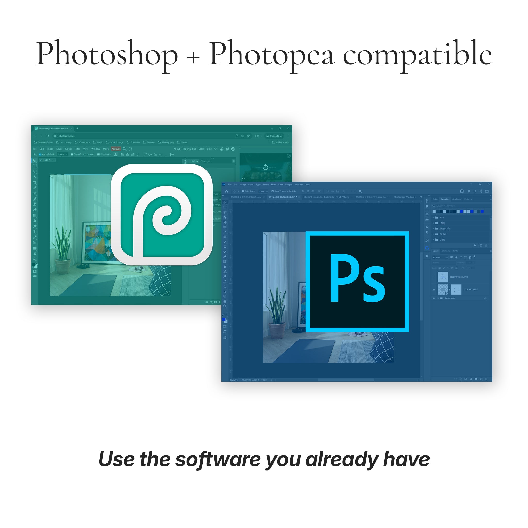 Minimalist Bedroom Photo Mockup