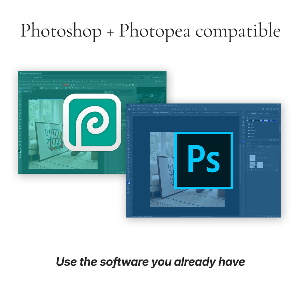 Minimalist Living Room Photo Mockup