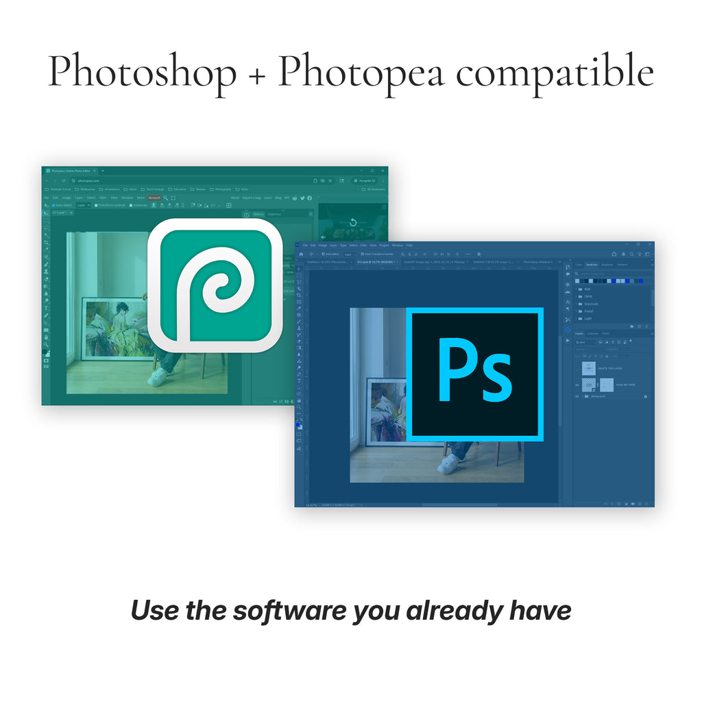 Contemporary Living Room Photo Mockup