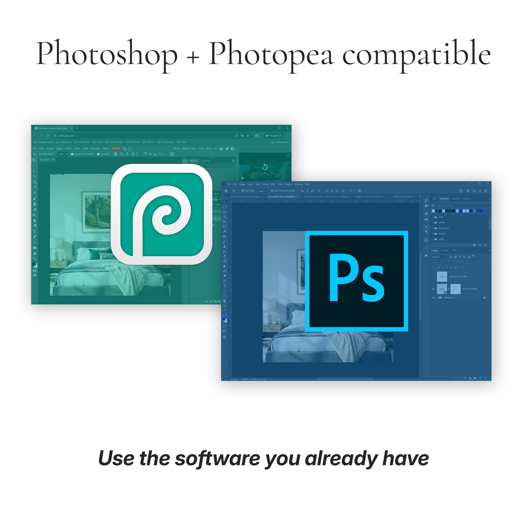 Minimalist Bedroom Photo Mockup