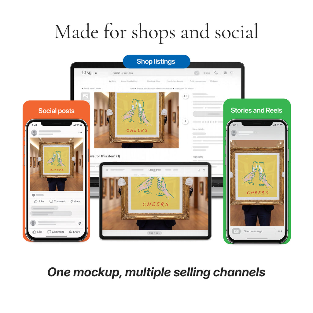 Traditional Gallery Photo Mockup