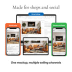 Mid-Century Modern Living Room Photo Mockup