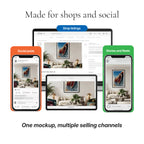 Organic Modern Living Room Photo Mockup