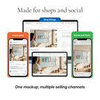 Organic Modern Living Room Photo Mockup