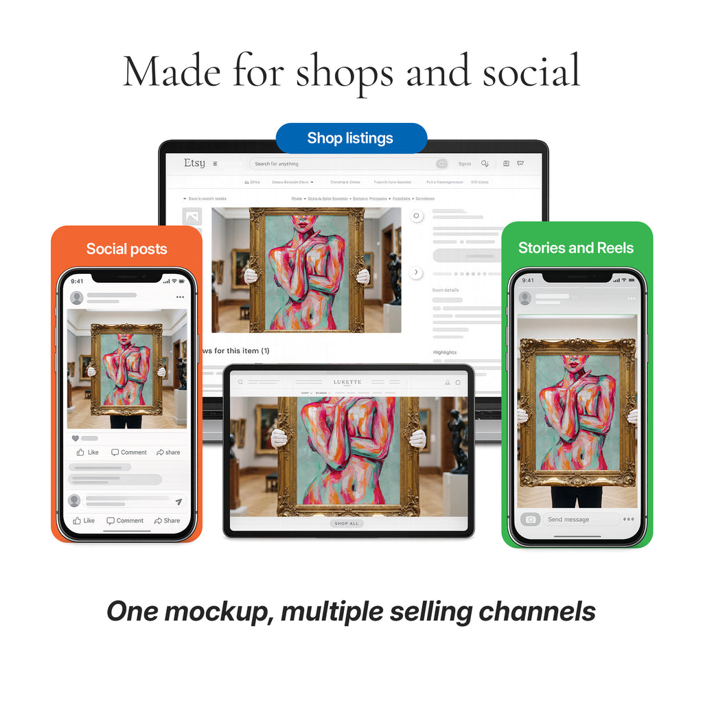 Traditional Gallery Photo Mockup