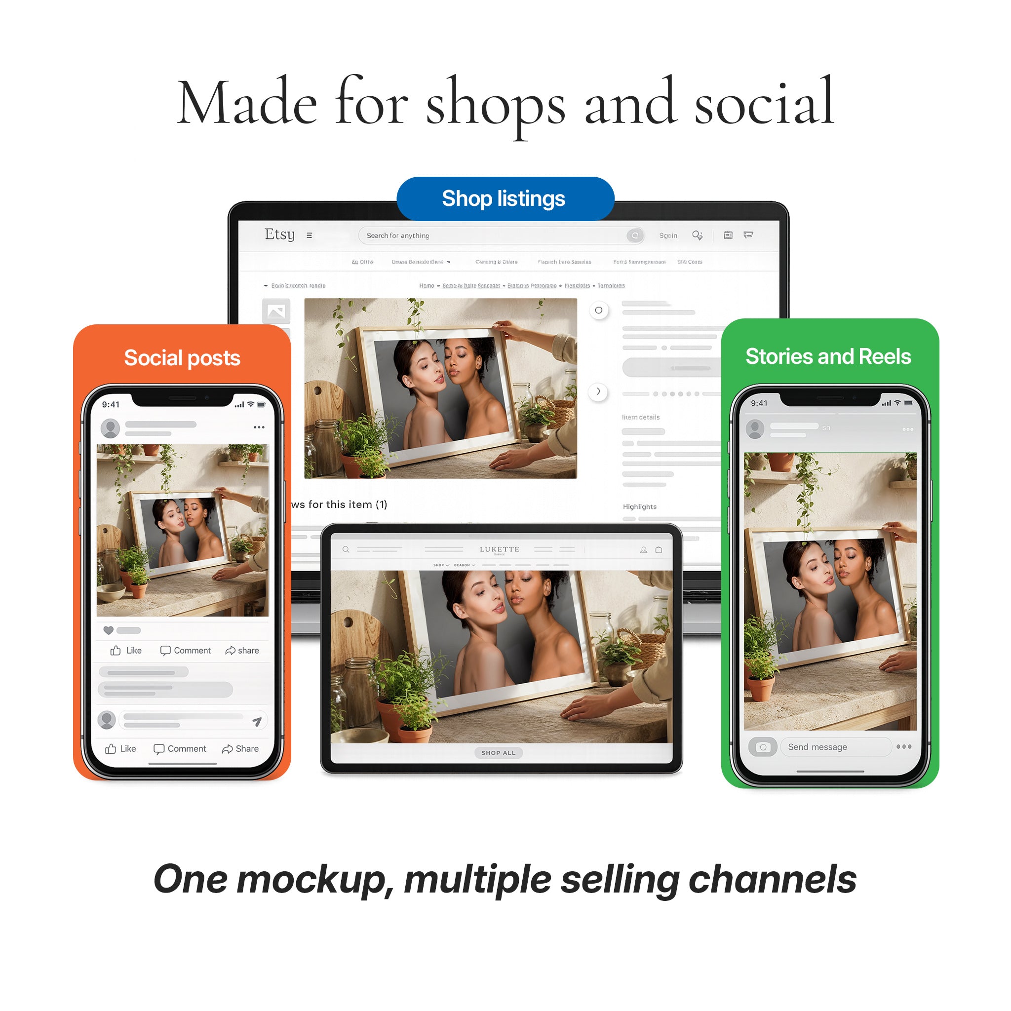 Greenhouse Kitchen Photo Mockup