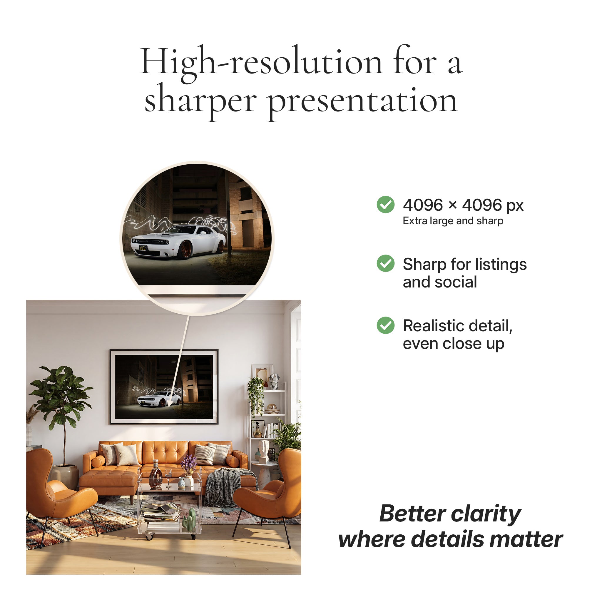 Mid-Century Modern Living Room Photo Mockup