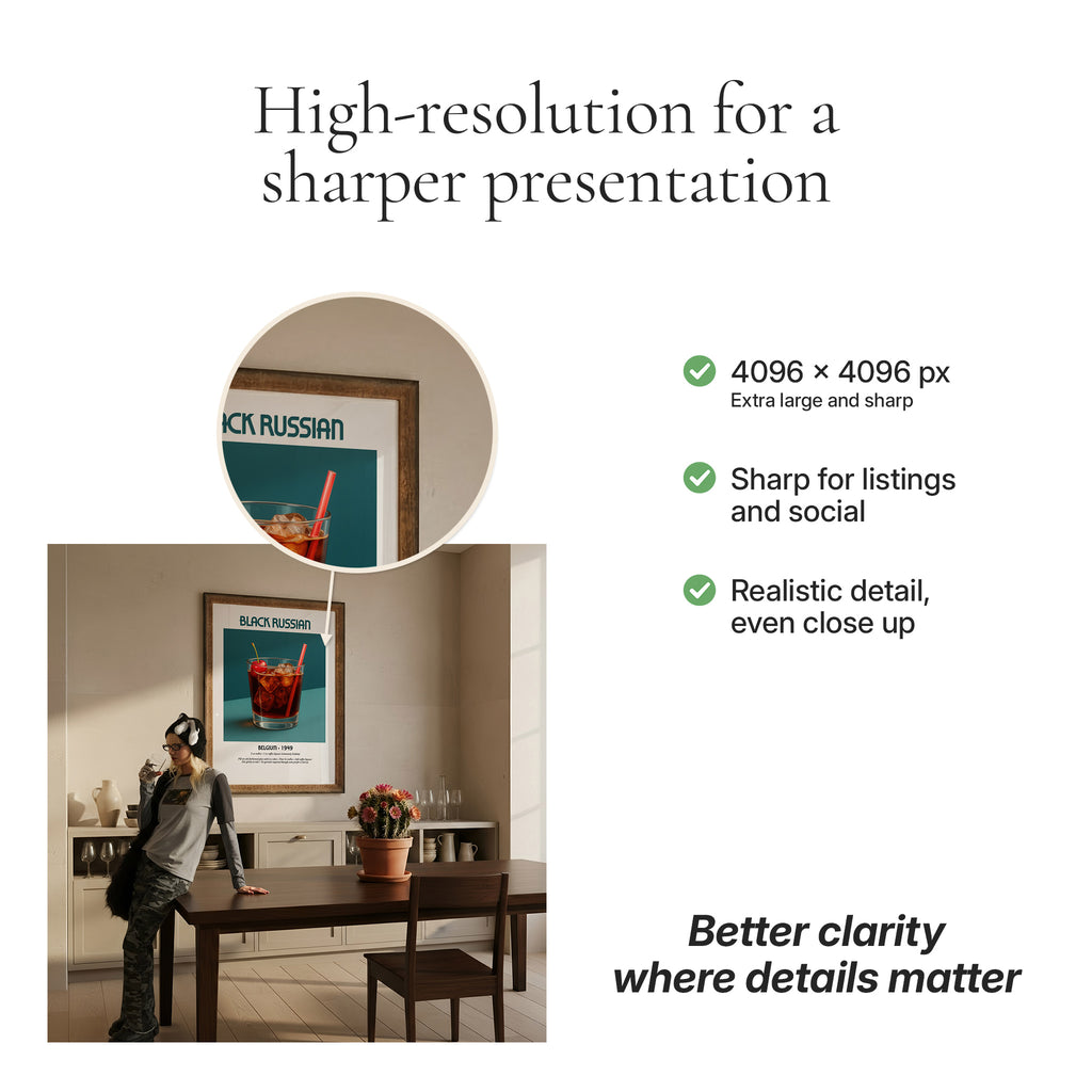 Minimalist Dining Room Photo Mockup