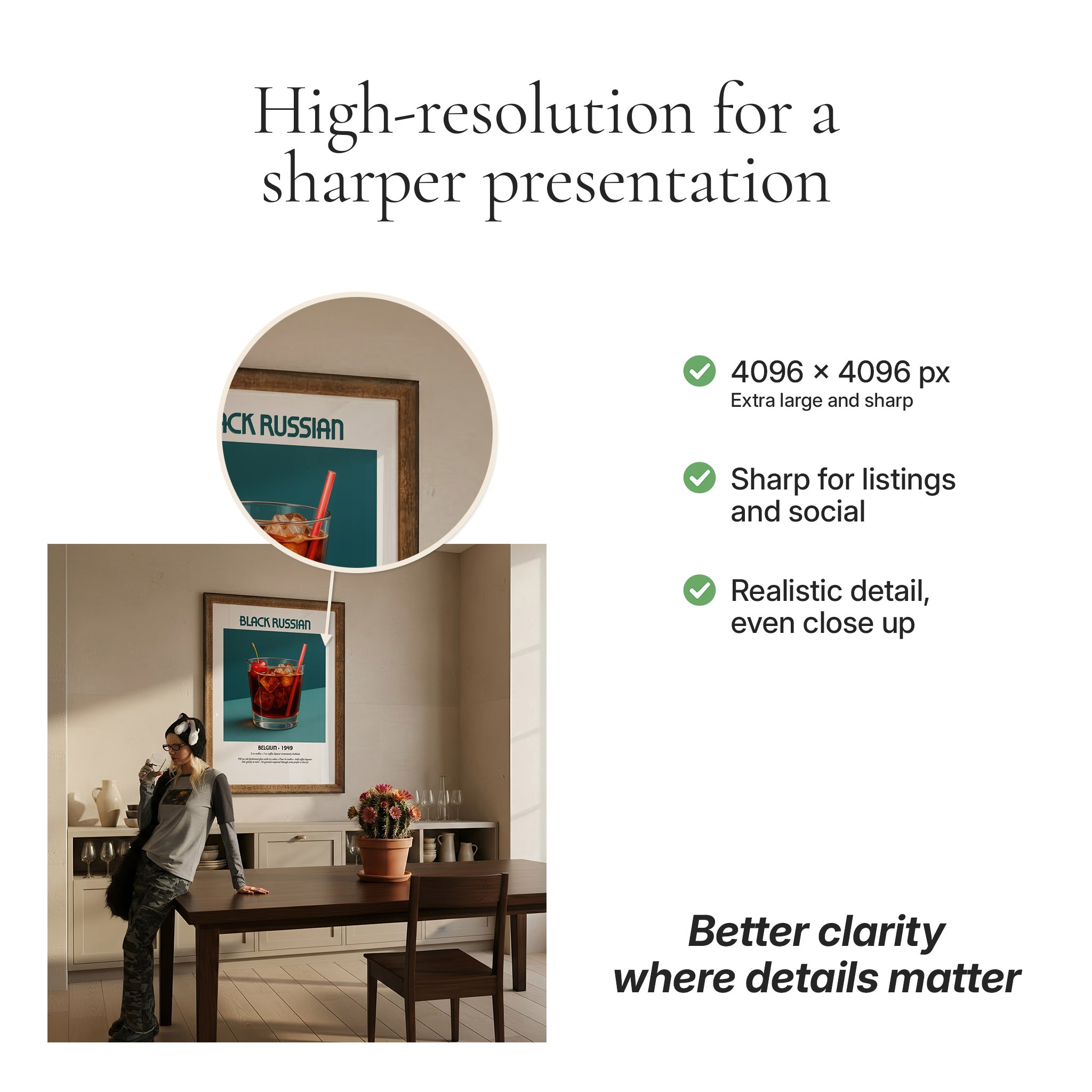 Minimalist Dining Room Photo Mockup