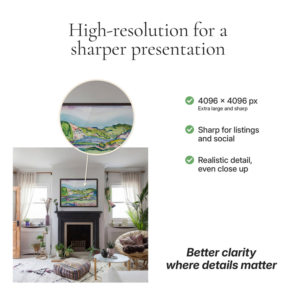 Bohemian Living Room Photo Mockup