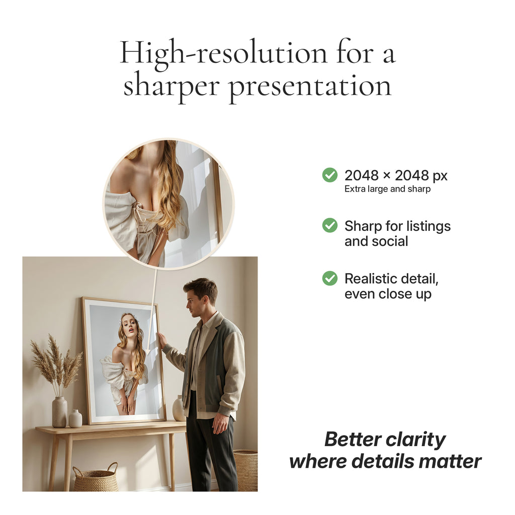 Japandi Living Room Photo Mockup