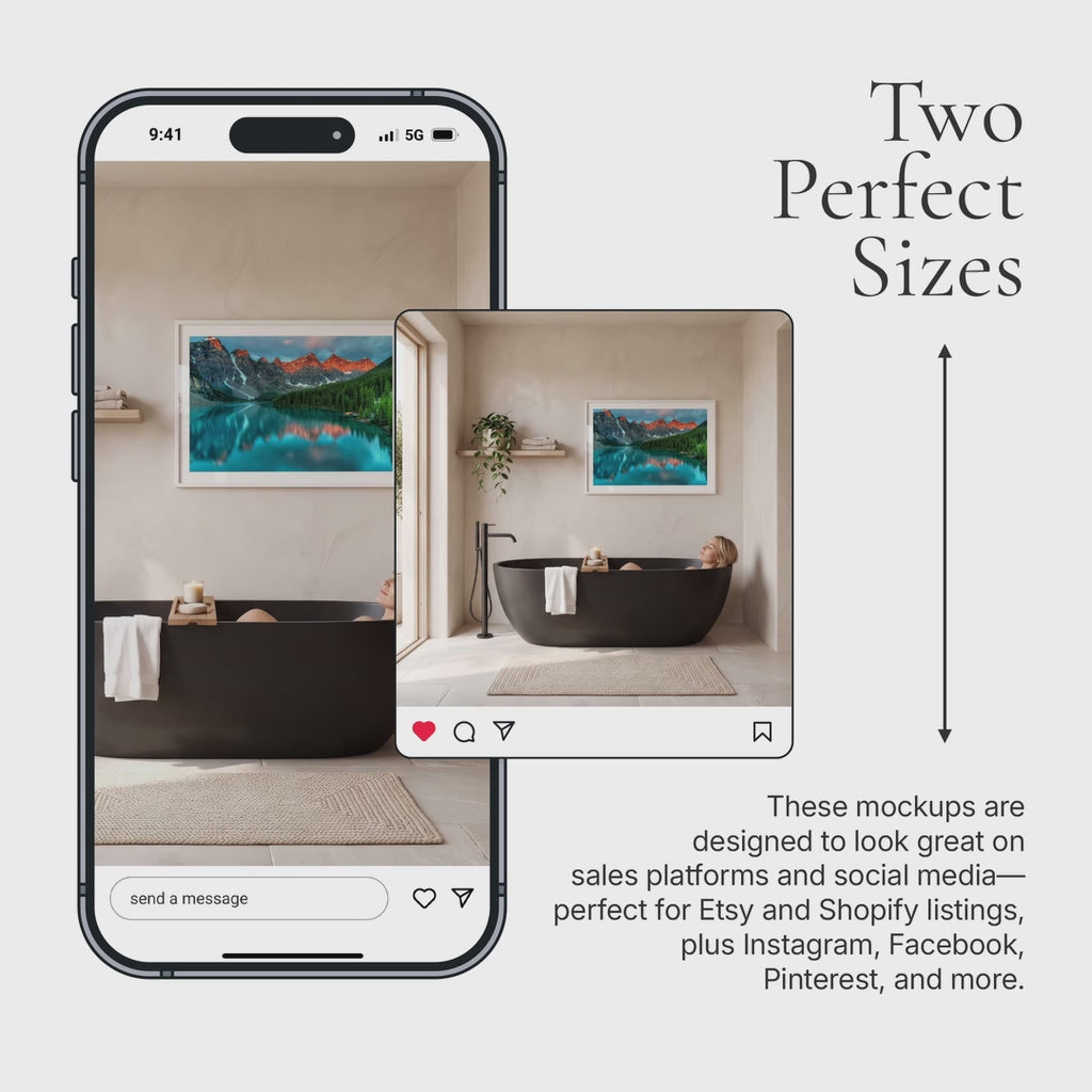 Organic Modern Bathroom Video Mockup