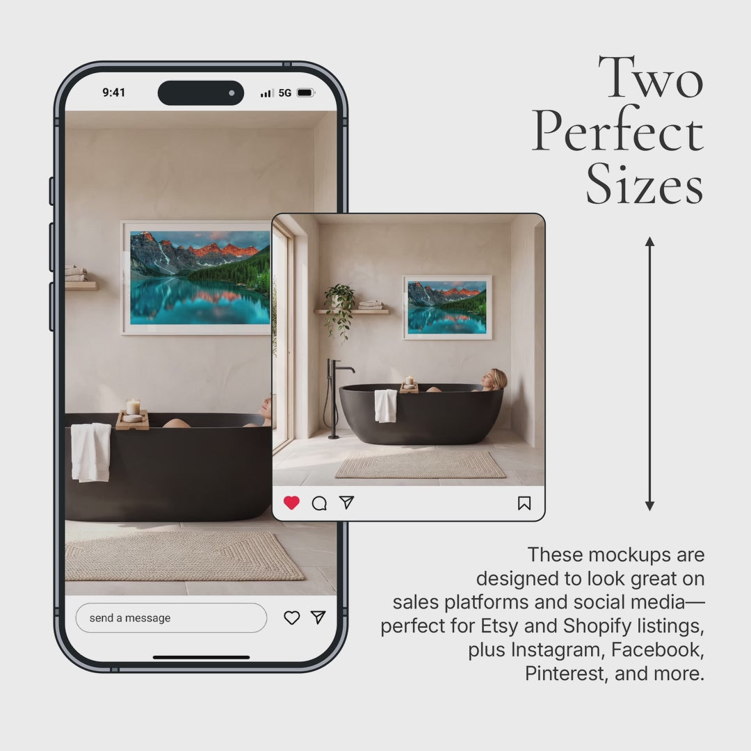 Organic Modern Bathroom Video Mockup