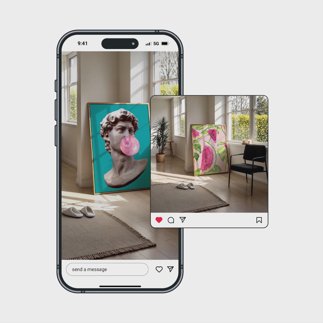 Contemporary Living Room Video Mockup