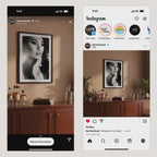 Bar Framed Wall Art Video Mockup With People