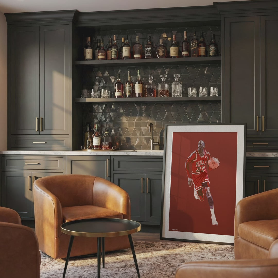 Traditional Home Bar Photo Mockup